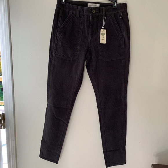 LL Bean S 8 Signature Skinny Cords NWT Gray - Picture 1 of 9